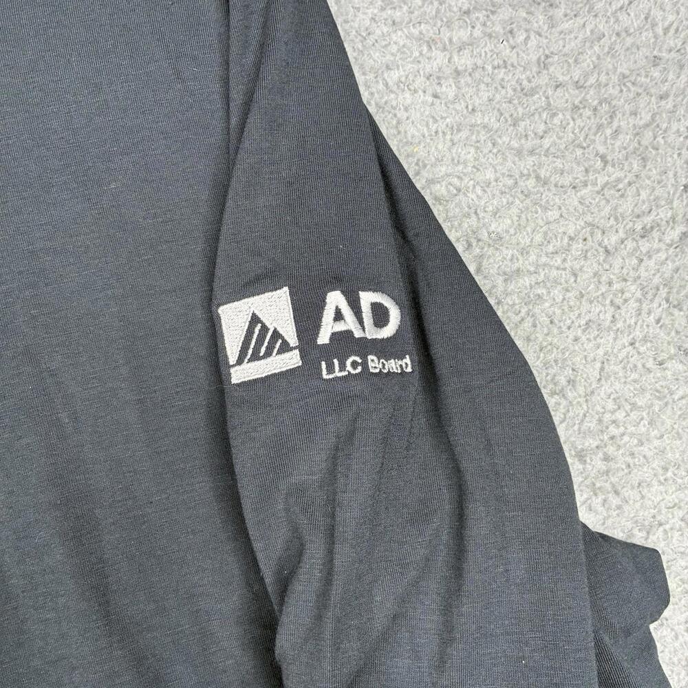 Greyson Polo Shirt Men's M Gray Performance Stretch Long Sleeve Golf Logo - Picture 4 of 8